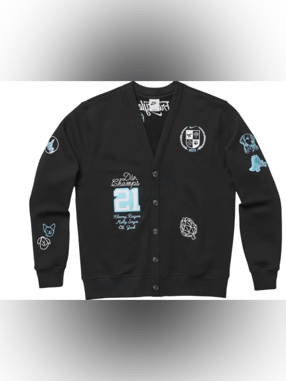 Nike Club x Doernbecher Freestyle Cardigan IQ7156-010 Size M IN HAND FAST SHIP